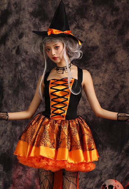 Strappy Witch Tail Dress Halloween Costume