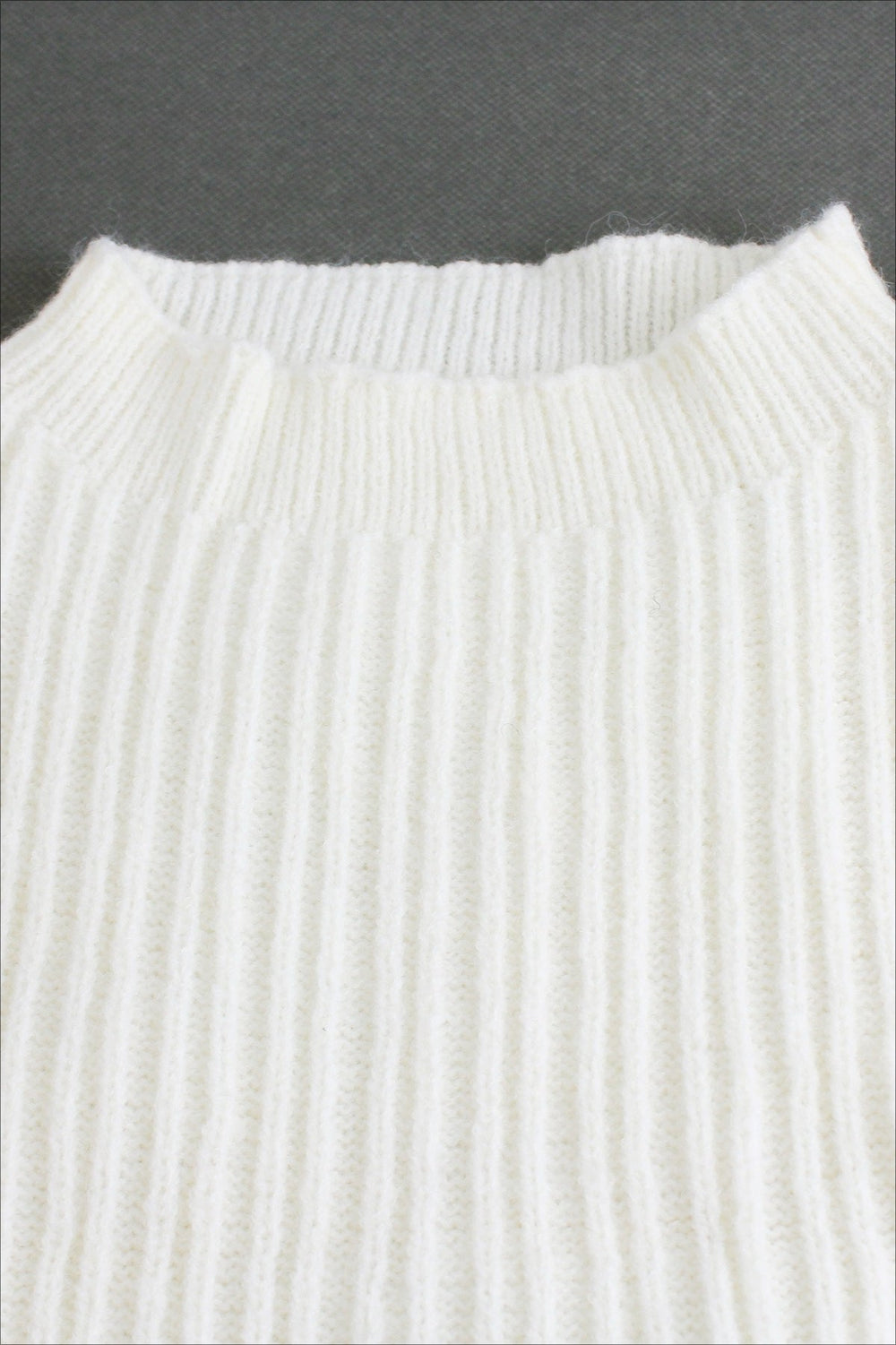 Knit Sweater Tank Top & Split Skirt Sweater Dress