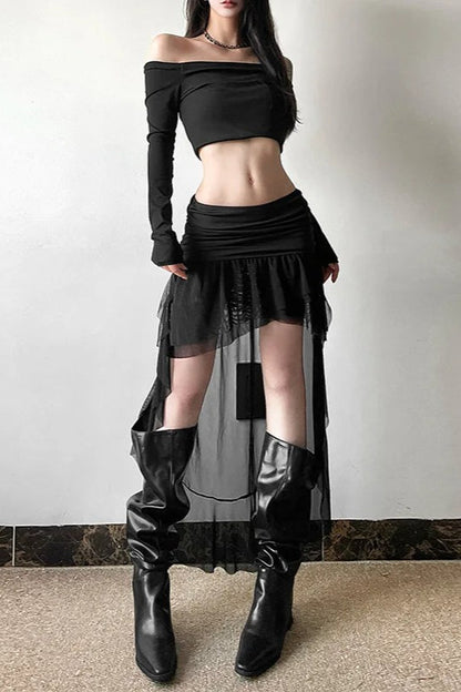 Halloween Goth Party Skirt