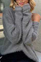 Plush V-Neck Cardigan