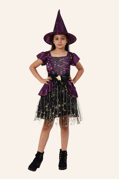 Little Witch Outfit Kid Halloween Costume