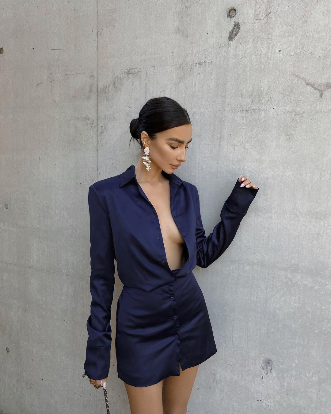 Anna Love Mini Dress - Blue