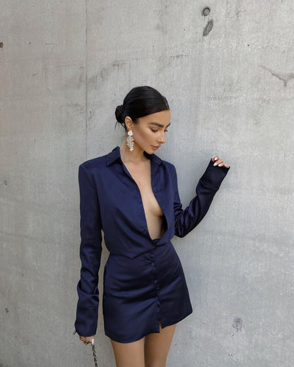 Anna Love Mini Dress - Blue