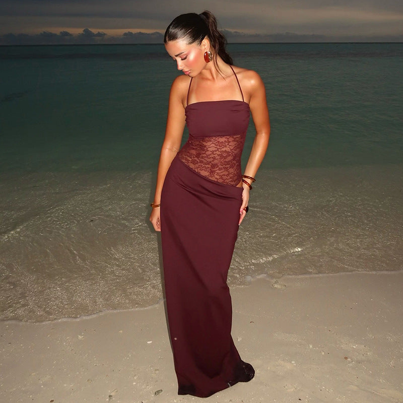 Stella Maxi Dress - Maroon