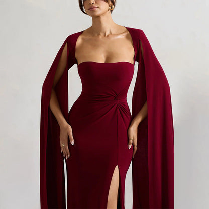 Symphony Dress - Maroon