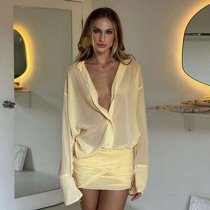 Lyon Mini Dress - Yellow
