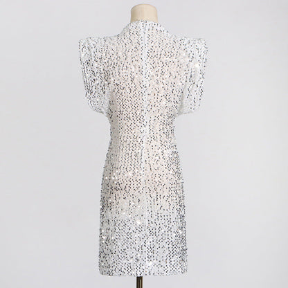 Party On Mini Dress - Silver