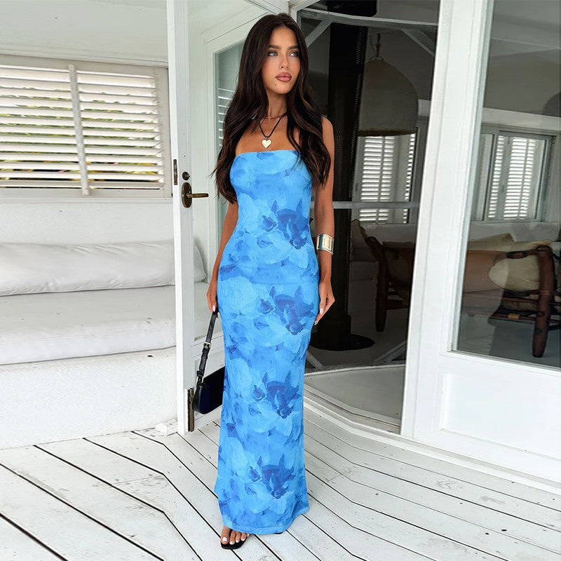 Pires Maxi Dress - Blue