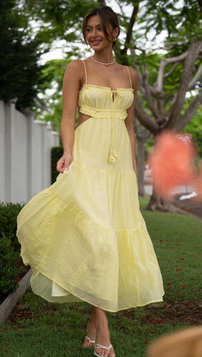 Saz Maxi Dress - Yellow
