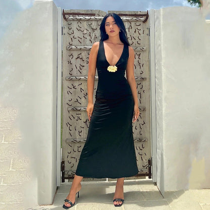 Verona Midi Dress - Black