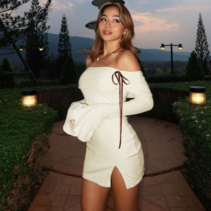 Rhode Mini Dress - Apricot