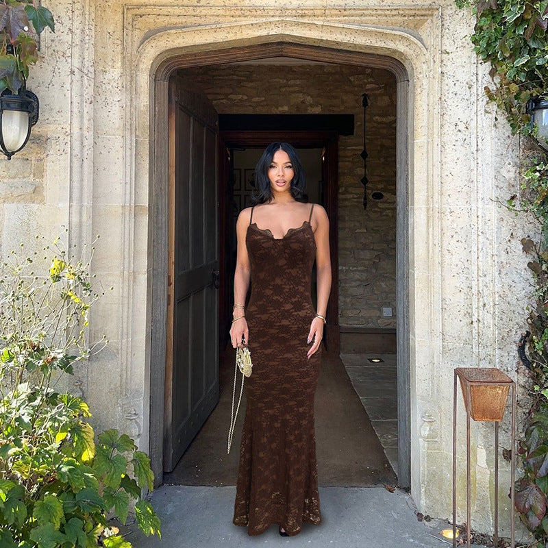 Harris Maxi Dress - Brown