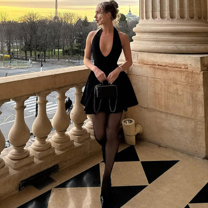 Laos Little Black Dress - Black