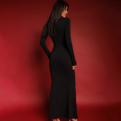 Billowing Maxi Dress - Black