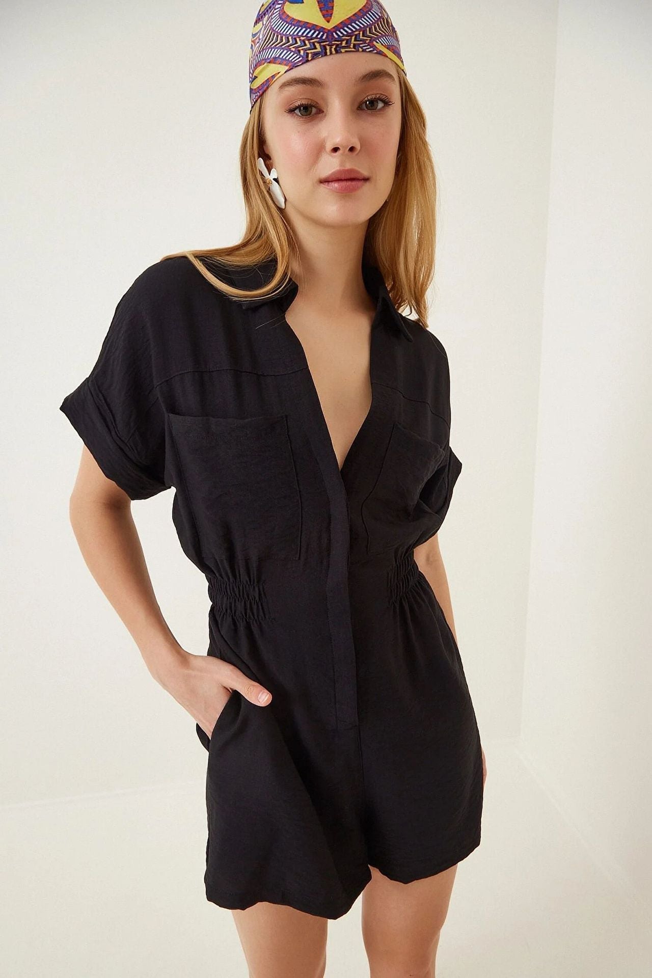 Edie Romper - Black