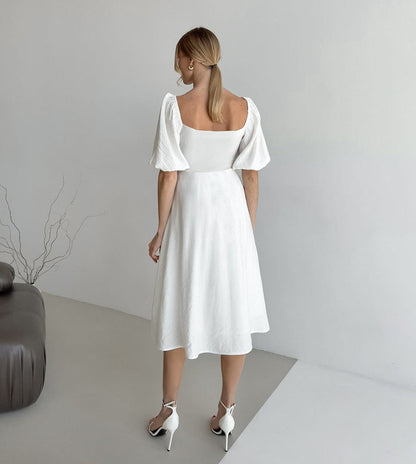Fae Off Shoulder Dress - White