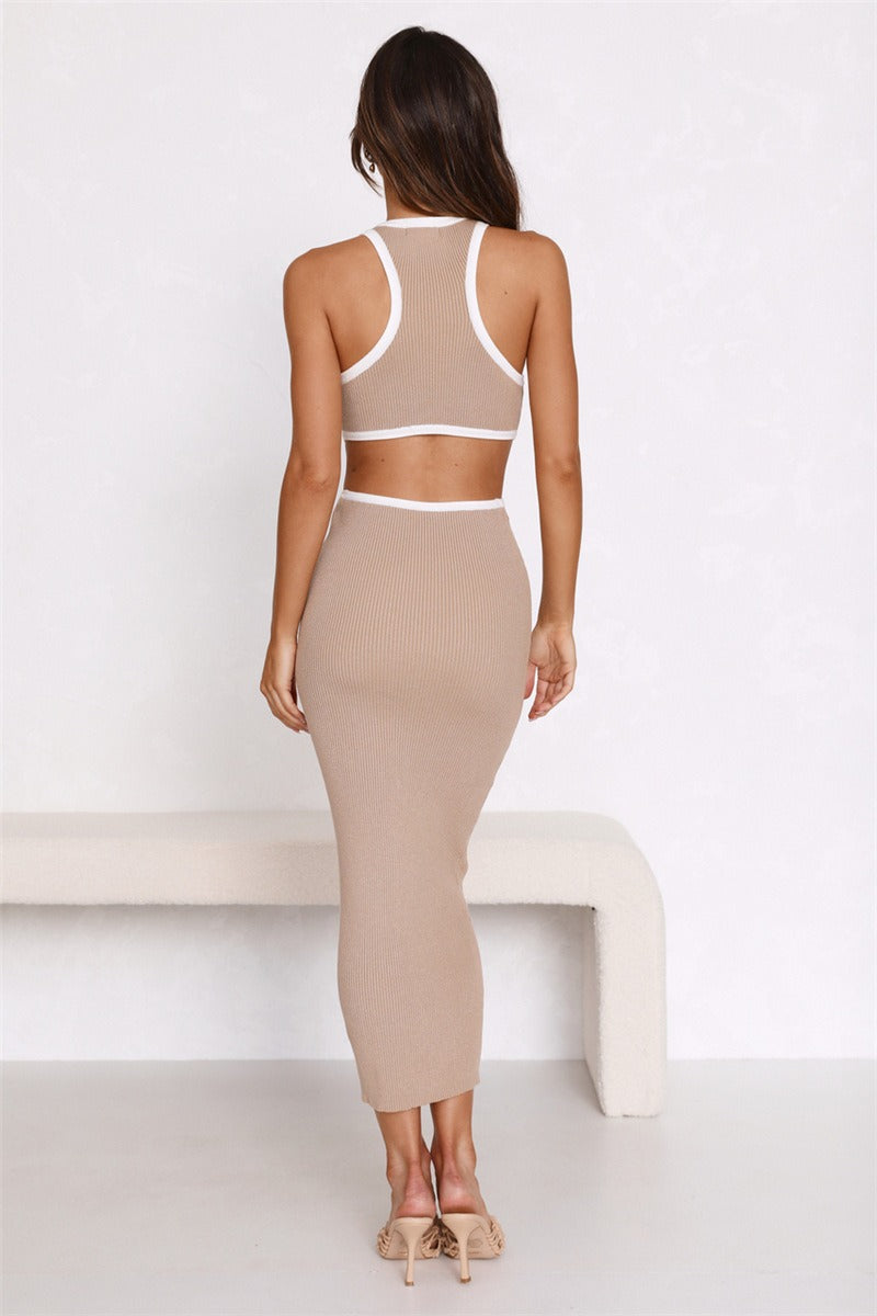 Backless Bodycon Sweater Dress