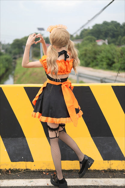 Vampire Bat Maid Cosplay Halloween Costume