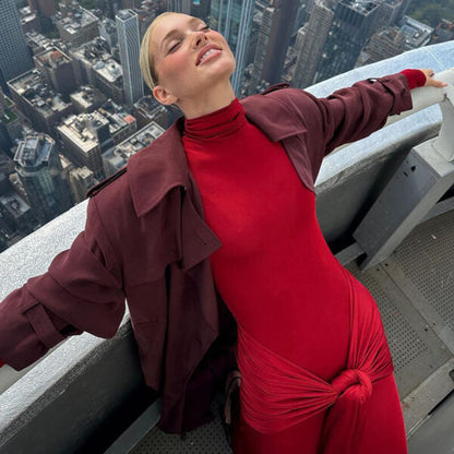 Roma Maxi Dress- Maroon