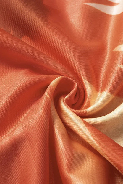 Flower Print Off Shoulder Midi Dress