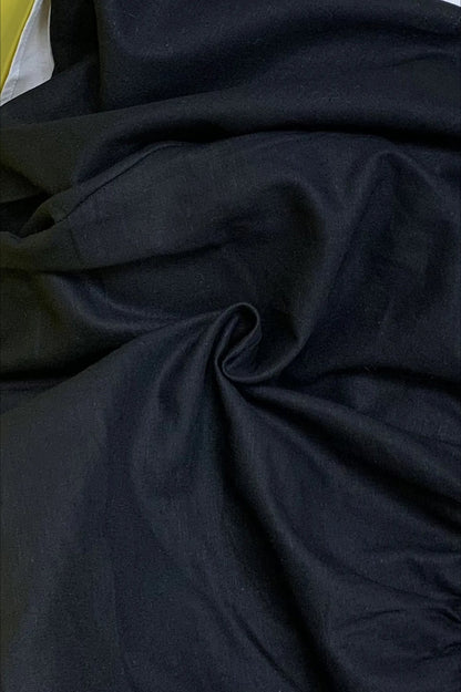 One Shoulder Cotton Linen Mini Dress