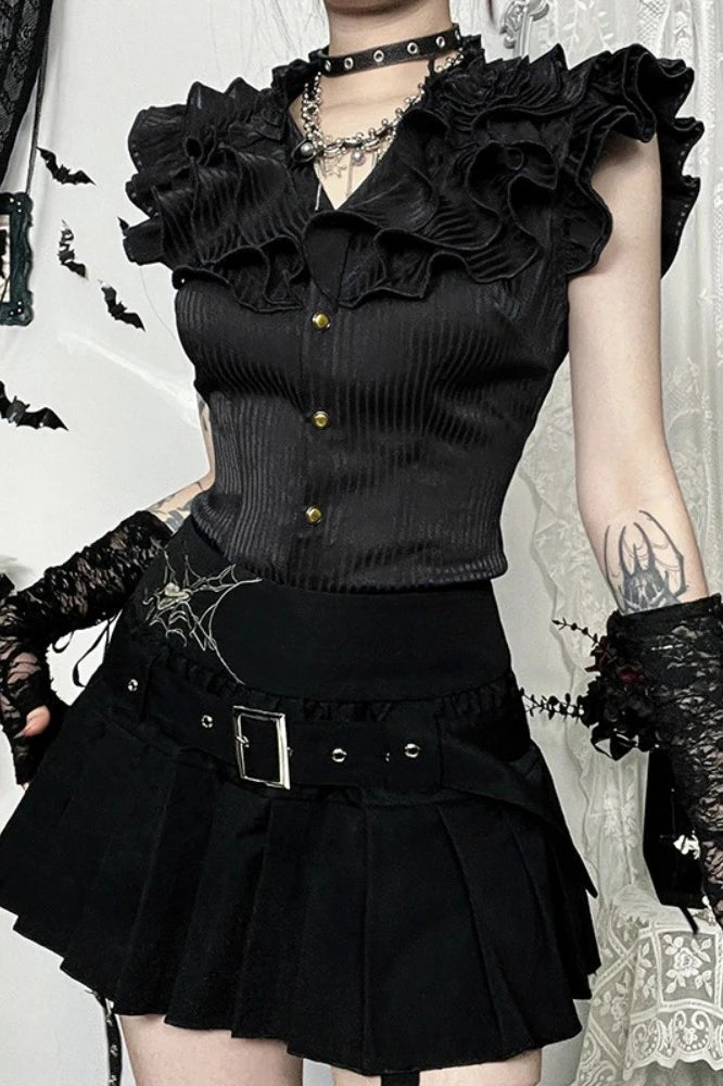 Halloween Gothic Pleated Skirt