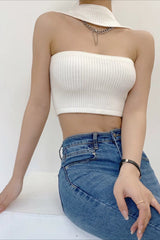 Convertible Halter Knit Top
