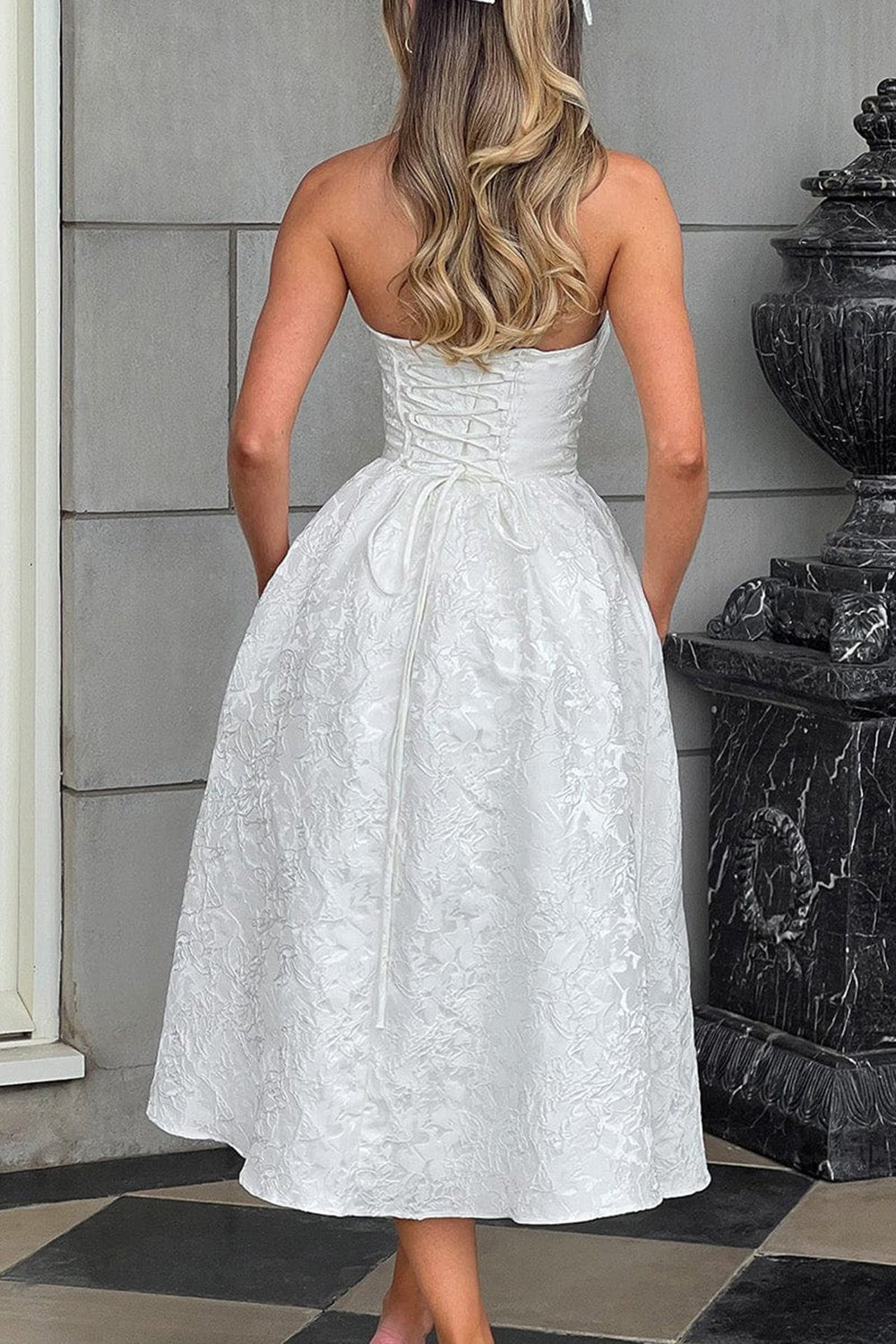 Strapless Elegant Party Dress