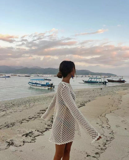 Brunei Cover Up Dress - White