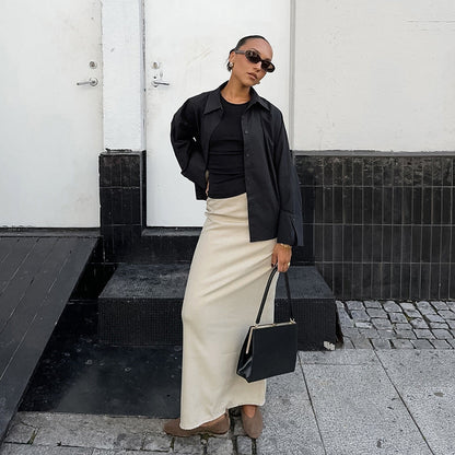 Pollyna Maxi Skirt - Khaki