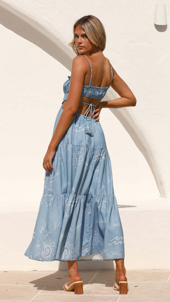 Murphy Maxi Dress - Blue
