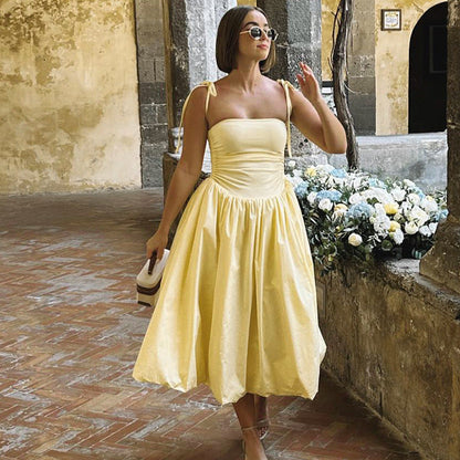 Katlene  Dress - Yellow