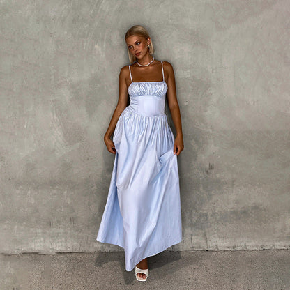 Alina Maxi Dress - Light Blue