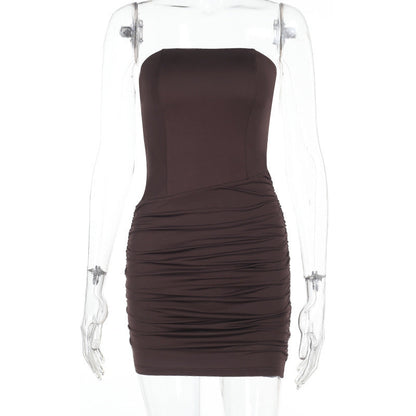 Castro Mini Dress - Brown