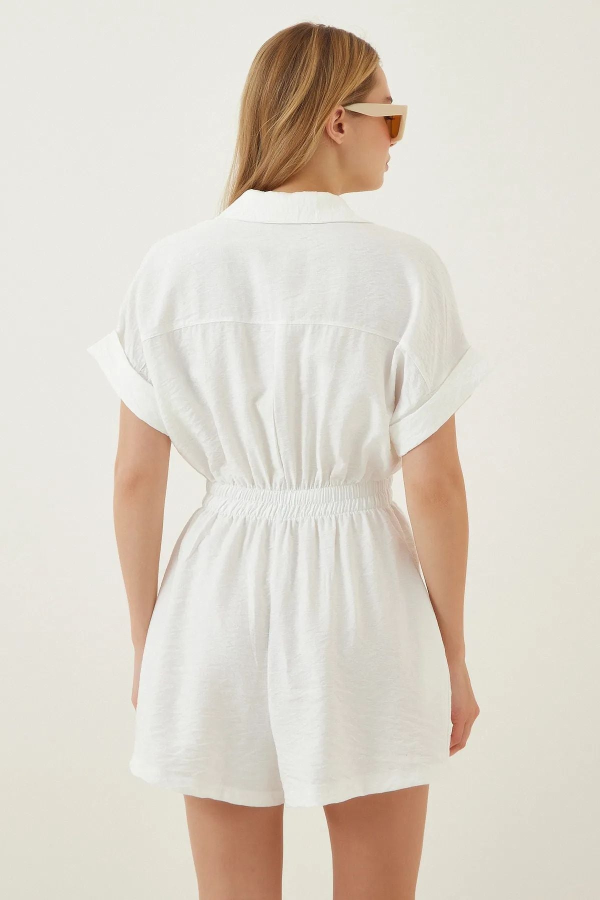 Edie Romper - White