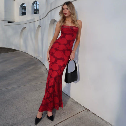 Frederick Maxi Dress - Red