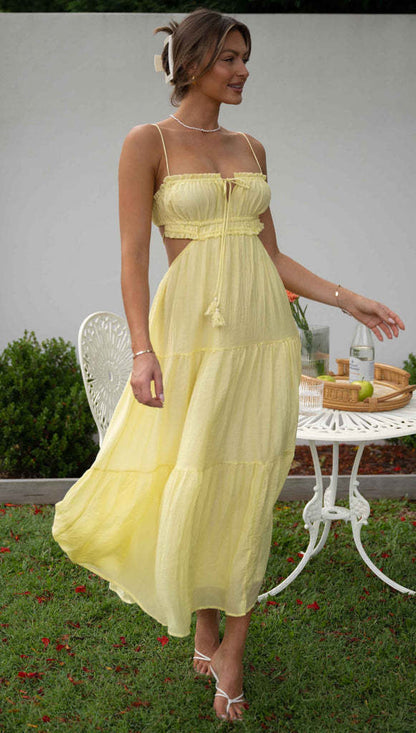 Saz Maxi Dress - Yellow