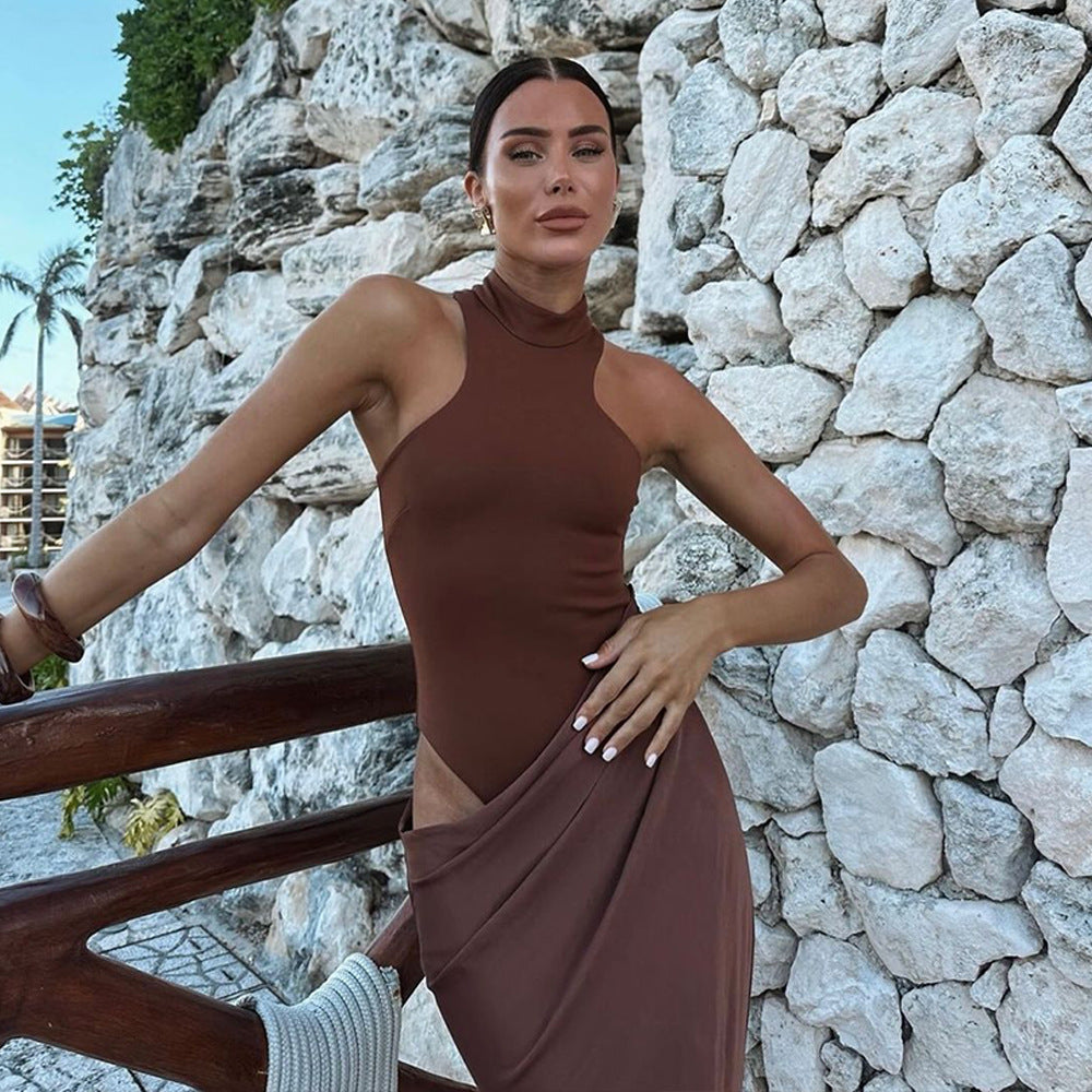 Coco Maxi Dress - Brown