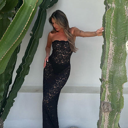 Veloura Maxi Dress-Black