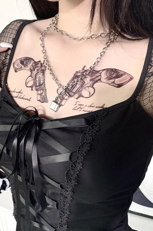 Sexy Gothic Lace T-Shirt