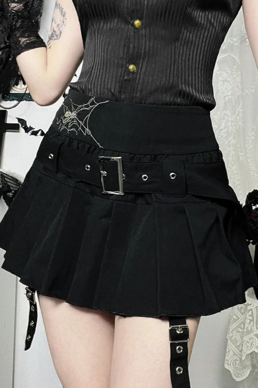 Halloween Gothic Pleated Skirt