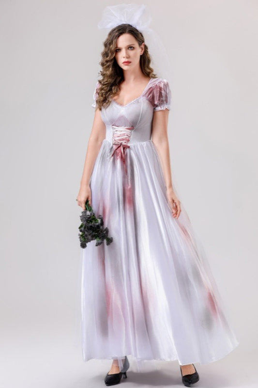 HalloweenBloody Bride Vampire Gown Dress