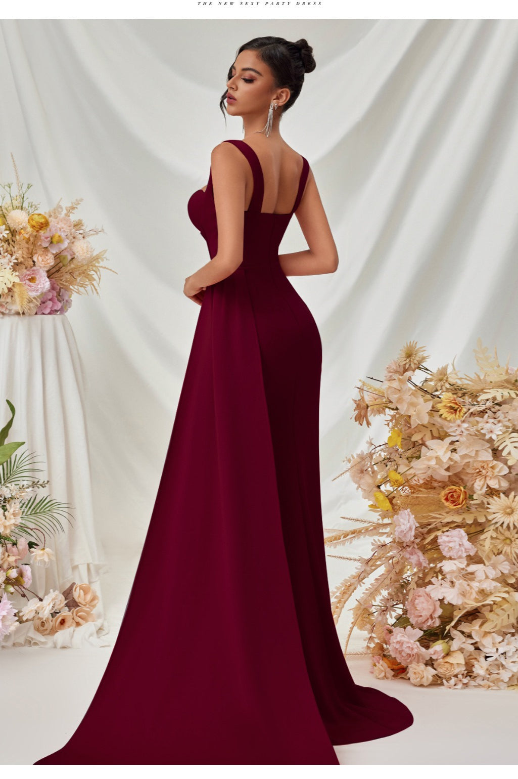 Sexy Bodycon Slit Maxi Party Dress