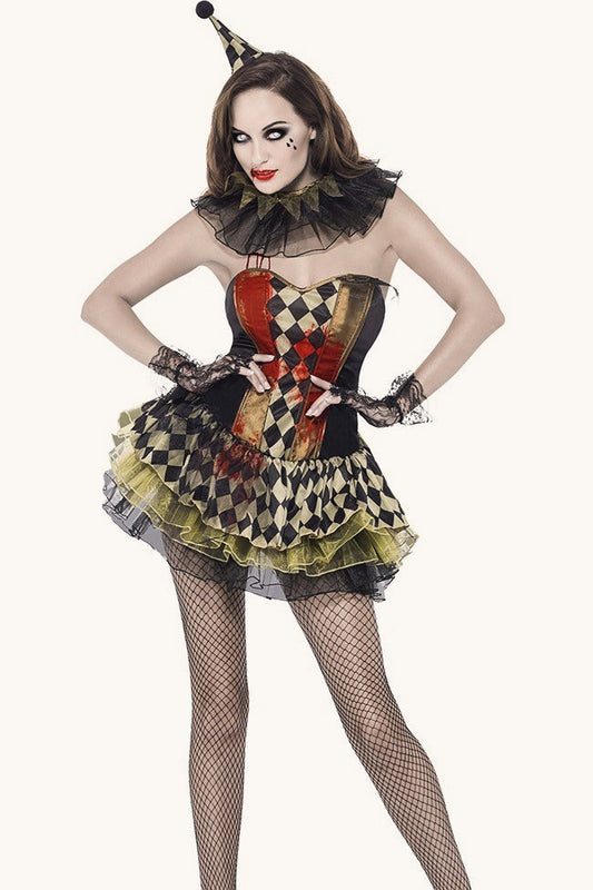 Vampire Circus Clown Halloween Costume