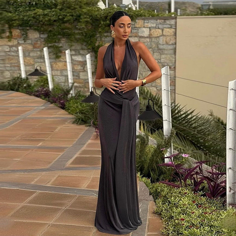 Angola Maxi Dress - Grey