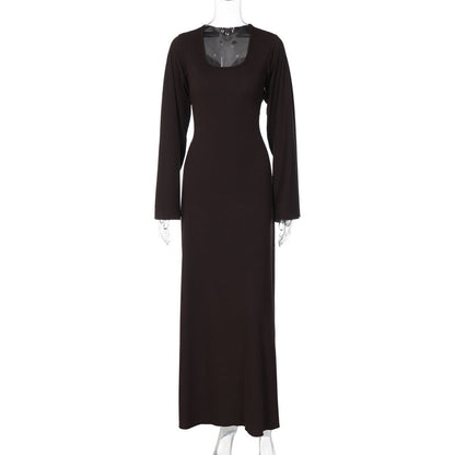 Elizabeth Maxi Dress - Brown
