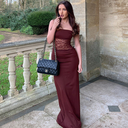 Stella Maxi Dress - Maroon