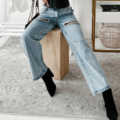 Denim Dazzle Jeans - Blue