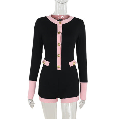 Sylvia Romper - Black