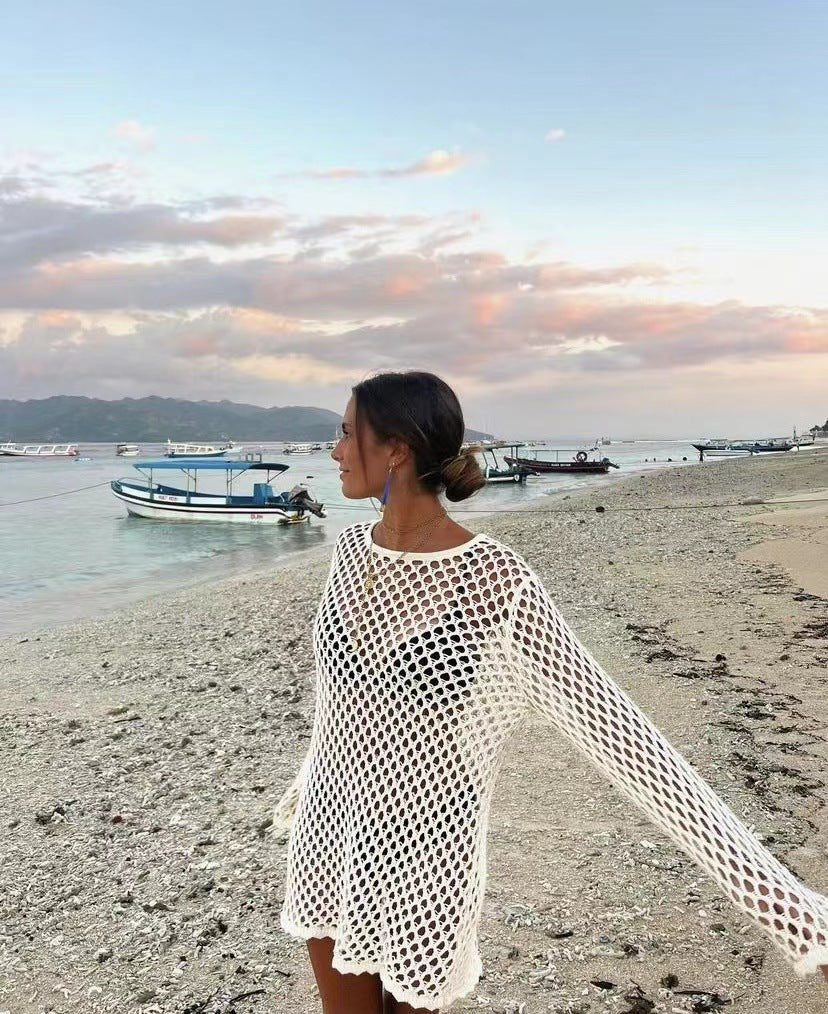 Brunei Cover Up Dress - White